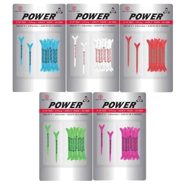 ZERO FRICTION POWER TEES 3 ZERO FRICTION POWER TEES
