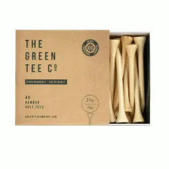 GREEN TEE CO PLASTIC FREE BAMBOO 2.75” GOLF TEES X 40 GOLF TEES