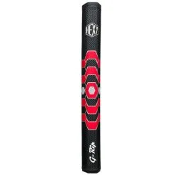 G-RIP HEXY MIDSIZE PUTTER GRIP – BLACK / RED