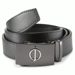 OSCAR JACOBSON LEATHER GOLF BELT – BLACK