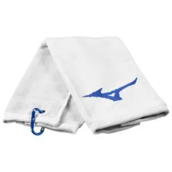 MIZUNO 2023 TRI-FOLD RB GOLF TOWEL – WHITE / BLUE