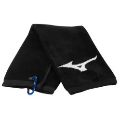MIZUNO 2023 TRI-FOLD RB GOLF TOWEL – BLACK
