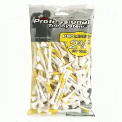 PRIDE PROFESSIONAL GOLF TEES – YELLOW 2.75″ (100 PACK)