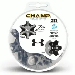 UNDER ARMOUR CHAMP Zarma Tour® SLIM LOCK GOLF SPIKES / SET OF 20