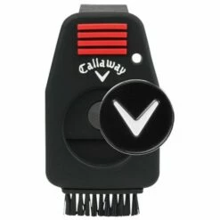 CALLAWAY 3-IN-1 GOLF TOOL – GROOVE CLEANER / RESTORER – BRUSH – BALL MARKER